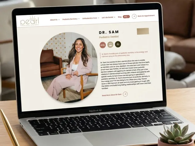 Pearl Dentistry & Orthodontics website project