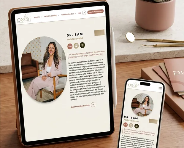 Pearl Dentistry & Orthodontics website redesign
