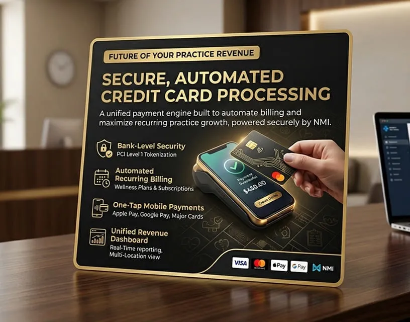 Secure credit card processing dashboard